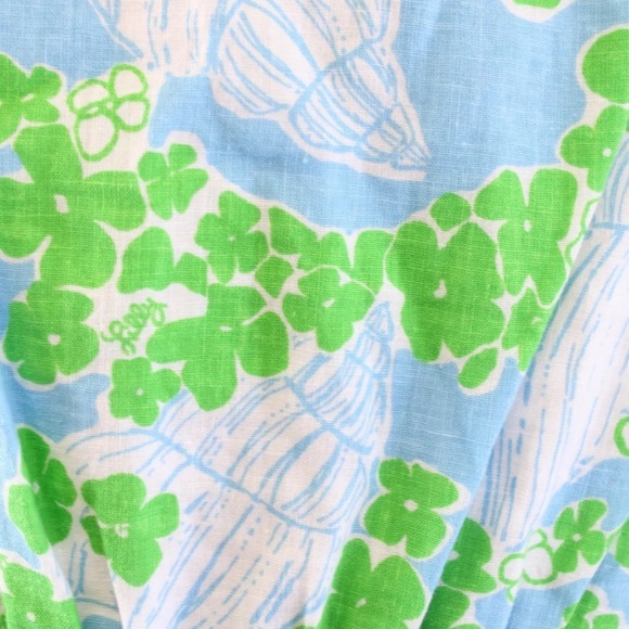 Lilly Pulitzer Seashell Floral Lace Trim Dress - Picture 9 of 9